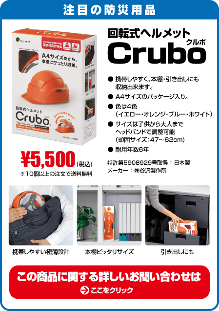 回転式ヘルメットCuruboクルボ